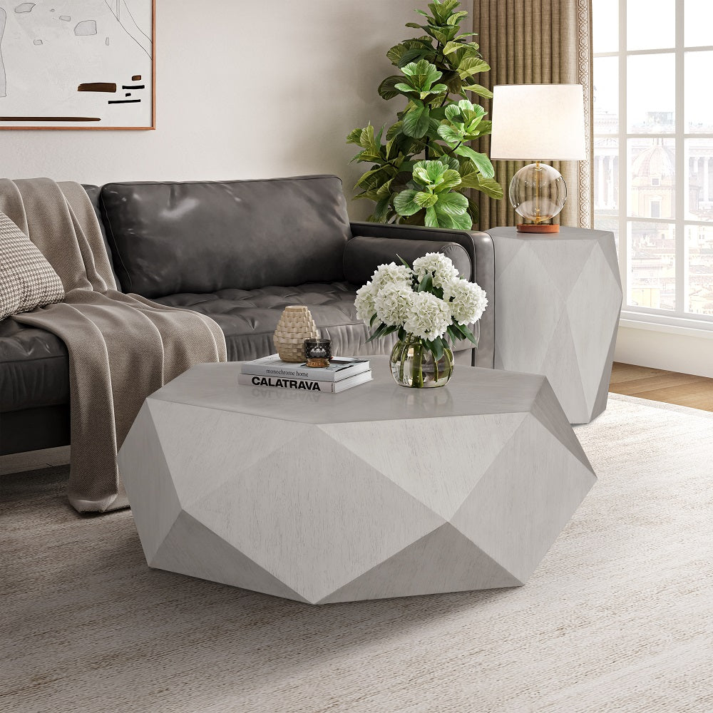 ACME Hanniel End Table – close-up – Lusso Furniture Miami