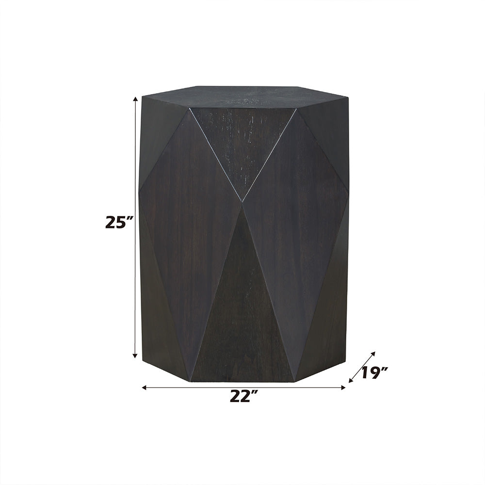 ACME Hanniel End Table – side view – Lusso Furniture Miami