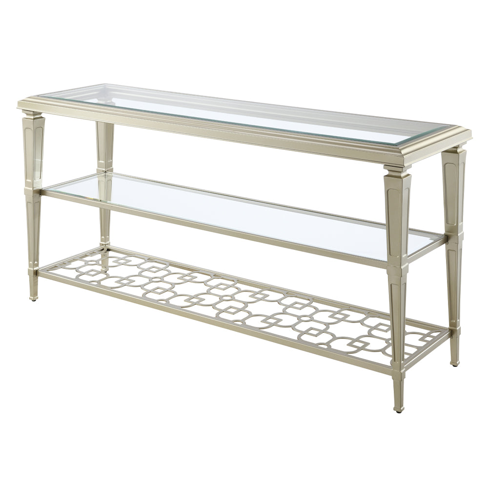 ACME Zaba Sofa Table – finish detail – Lusso Furniture Miami