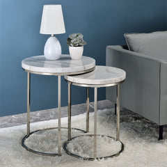 ACME Zaidee Nesting Table Set – front view – Lusso Furniture Miami