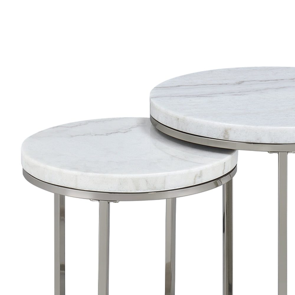ACME Zaidee Nesting Table Set – detail – Lusso Furniture Miami