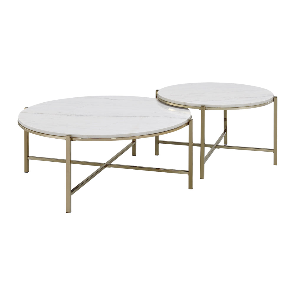 ACME Zaidee Nesting Table Set – close-up – Lusso Furniture Miami