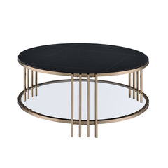 ACME Zaidee Coffee Table – side view – Lusso Furniture Miami