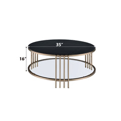 ACME Zaidee Coffee Table – back view – Lusso Furniture Miami
