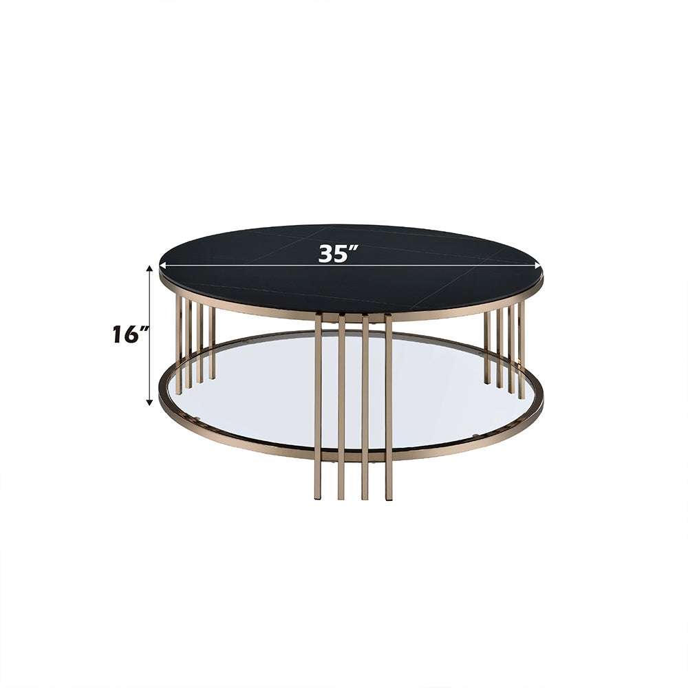 ACME Zaidee Coffee Table – back view – Lusso Furniture Miami