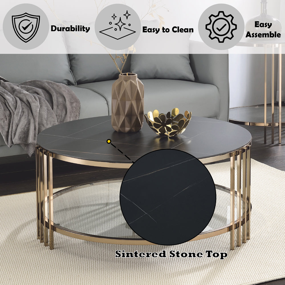 ACME Zaidee Coffee Table – top view – Lusso Furniture Miami