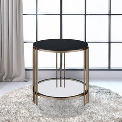 ACME Zaidee End Table – back view – Lusso Furniture Miami