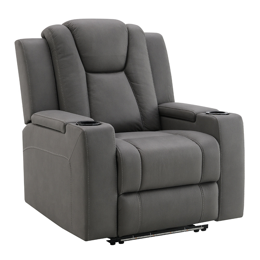 ACME Leuco Power Motion Recliner – angle view – Lusso Furniture Miami