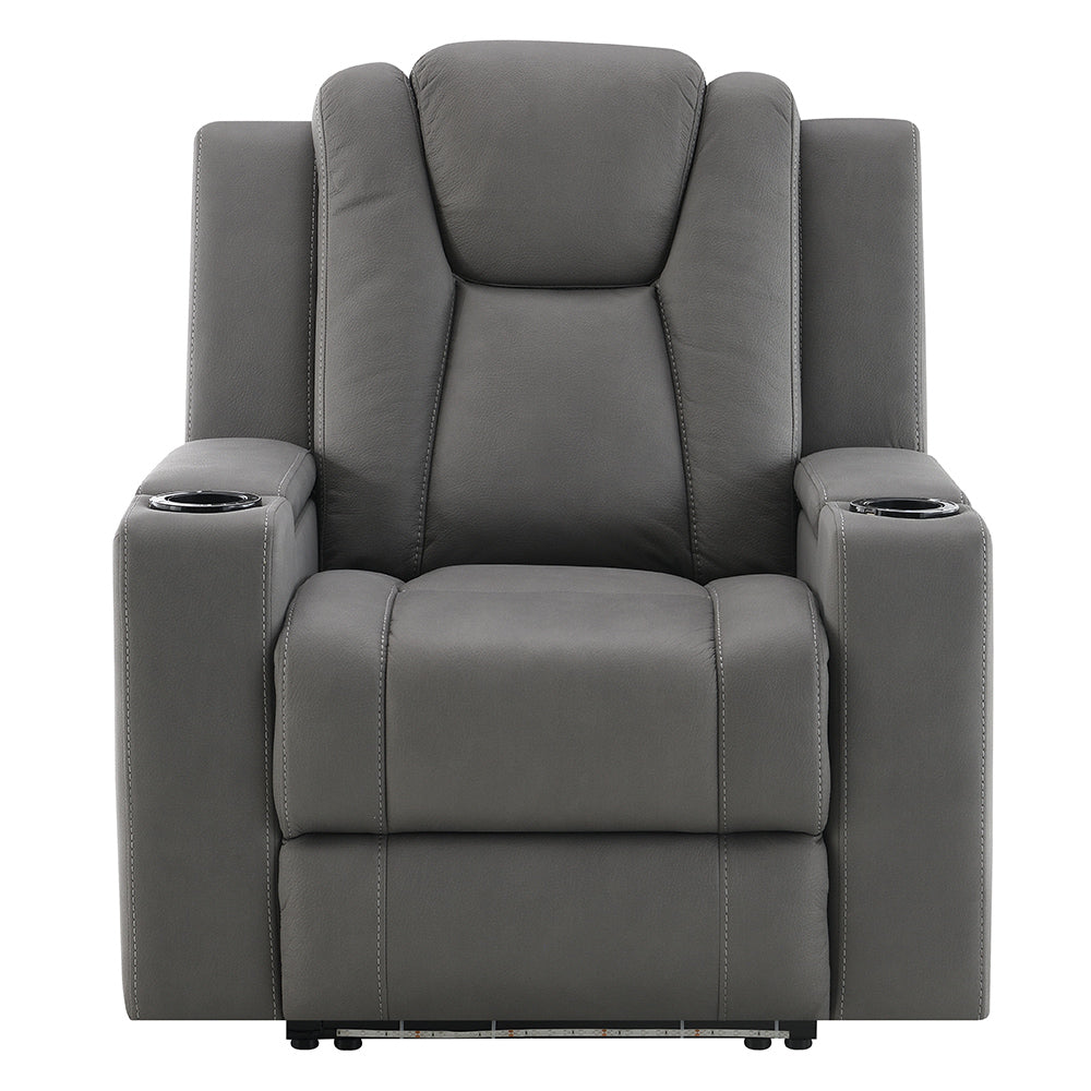 ACME Leuco Power Motion Recliner – side view – Lusso Furniture Miami