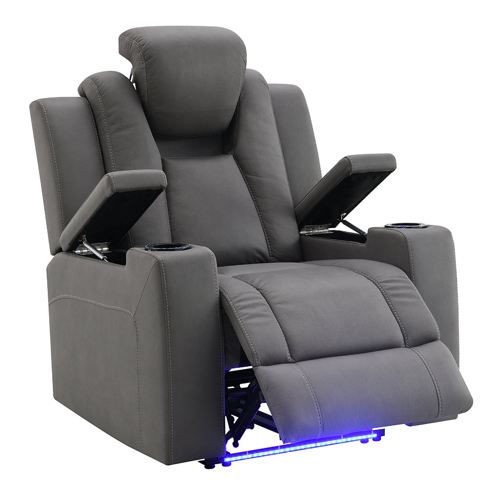 ACME Leuco Power Motion Recliner – back view – Lusso Furniture Miami