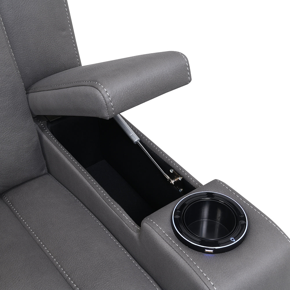 ACME Leuco Power Motion Recliner – finish detail – Lusso Furniture Miami