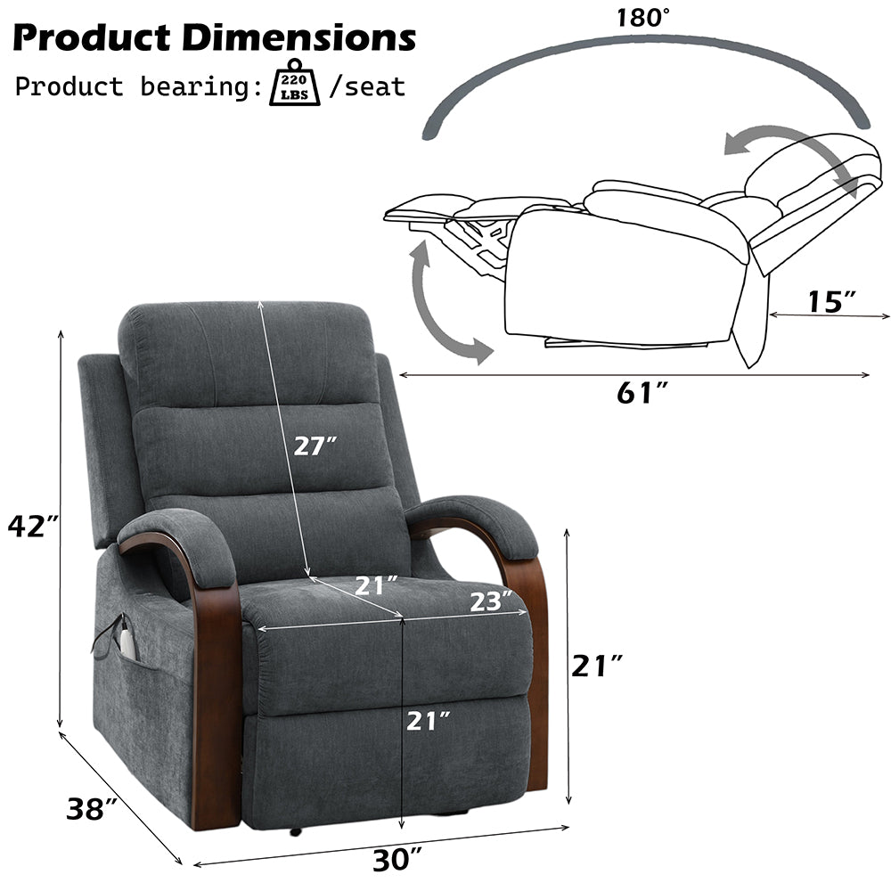 ACME Kayla Power Lift Recliner – view 26 – Lusso Furniture Miami