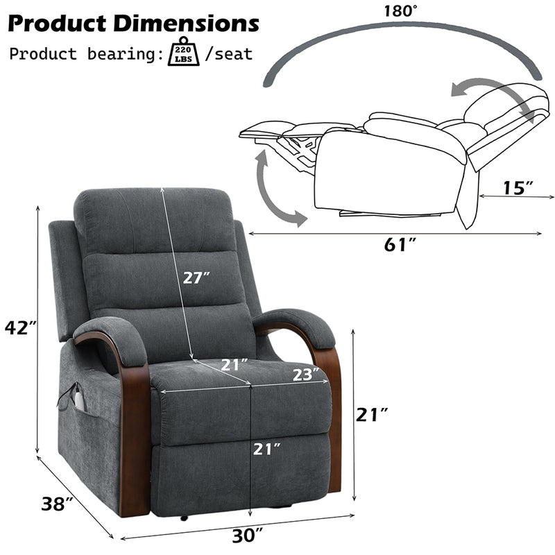 ACME Kayla Power Lift Recliner-zoom-