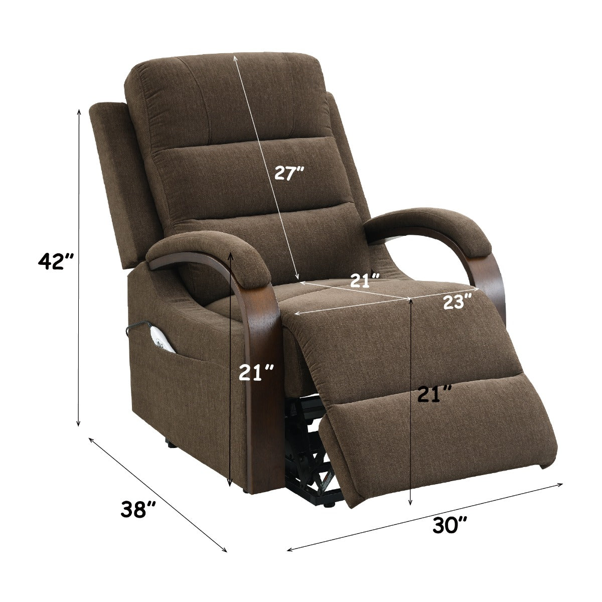 ACME Kayla Power Lift Recliner – view 11 – Lusso Furniture Miami