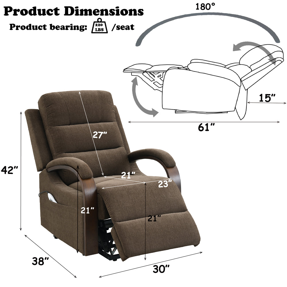ACME Kayla Power Lift Recliner – view 12 – Lusso Furniture Miami