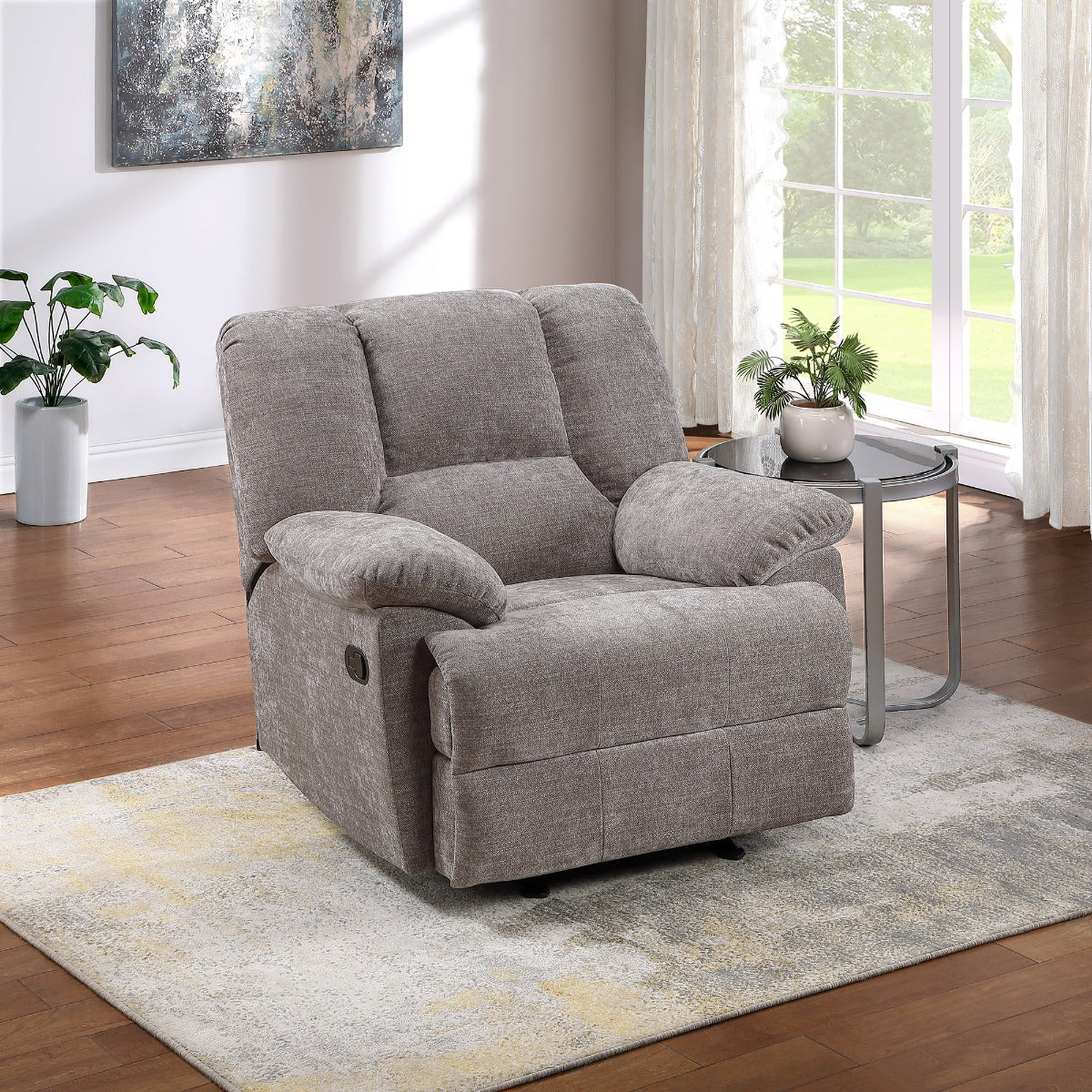 ACME Benson Motion Glider Recliner – front view – Lusso Furniture Miami