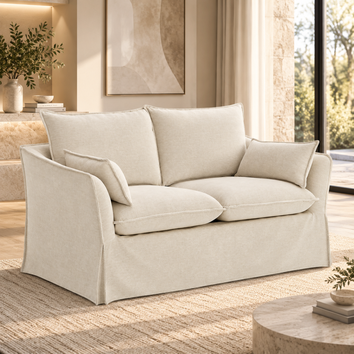 ACME Shane Loveseat – finish detail – Lusso Furniture Miami