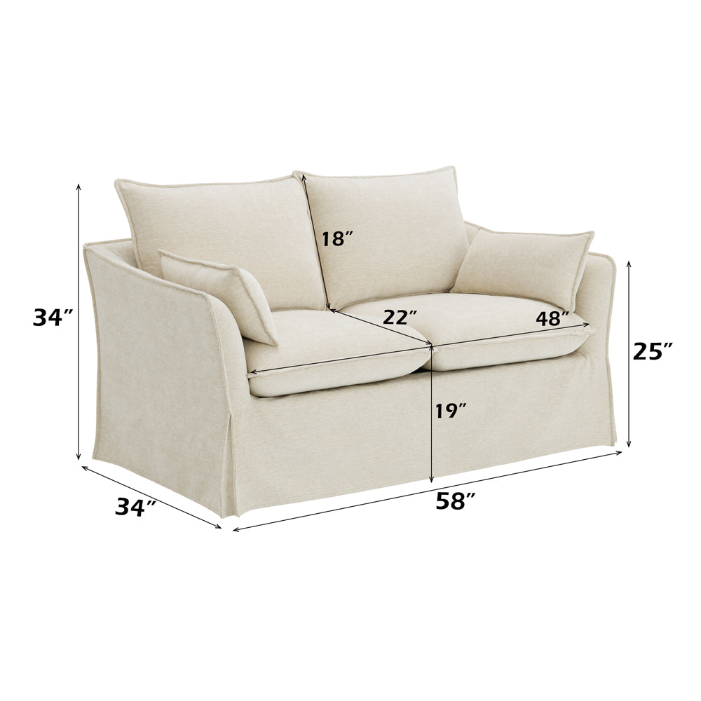 ACME Shane Loveseat – top view – Lusso Furniture Miami
