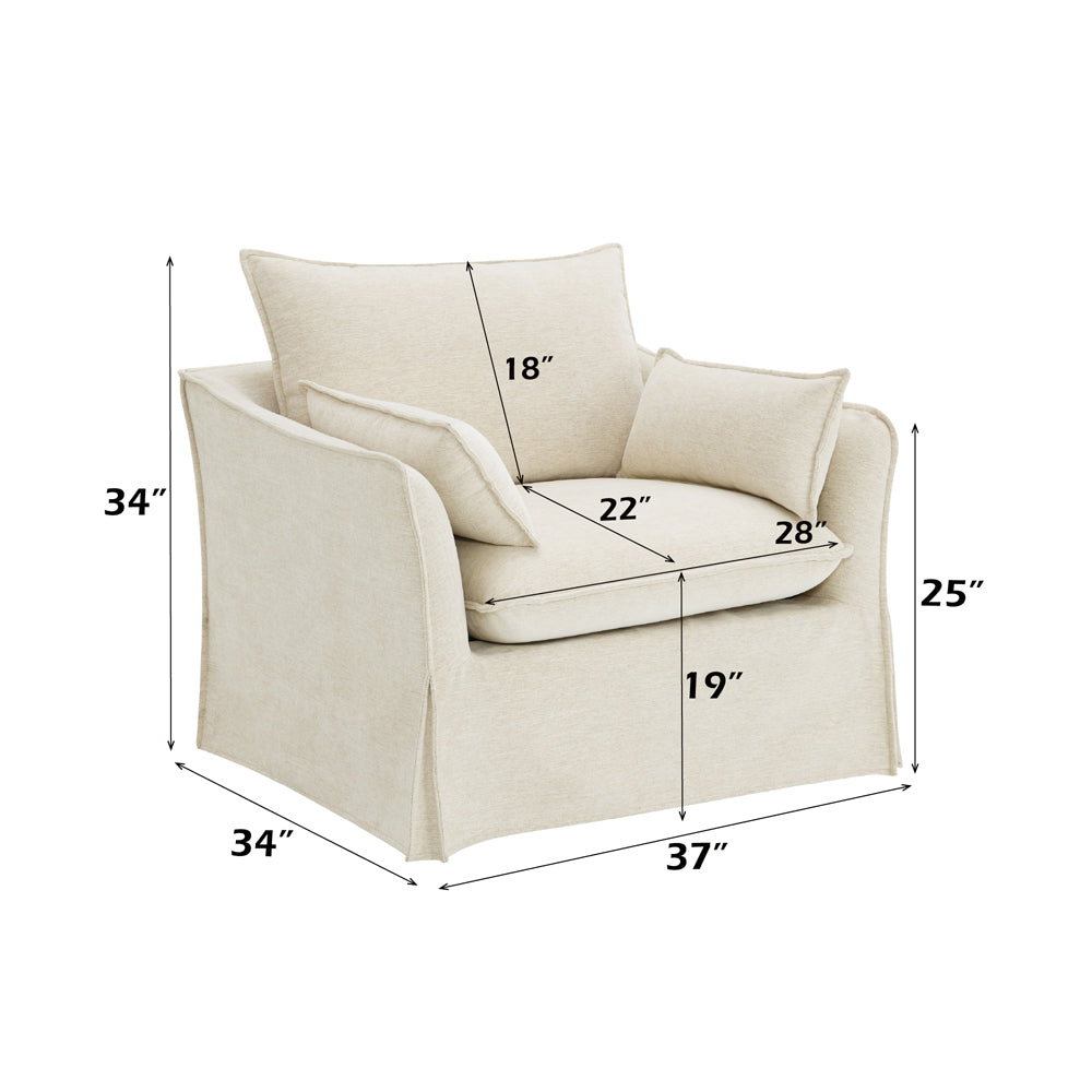 ACME Shane Accent Chair – top view – Lusso Furniture Miami