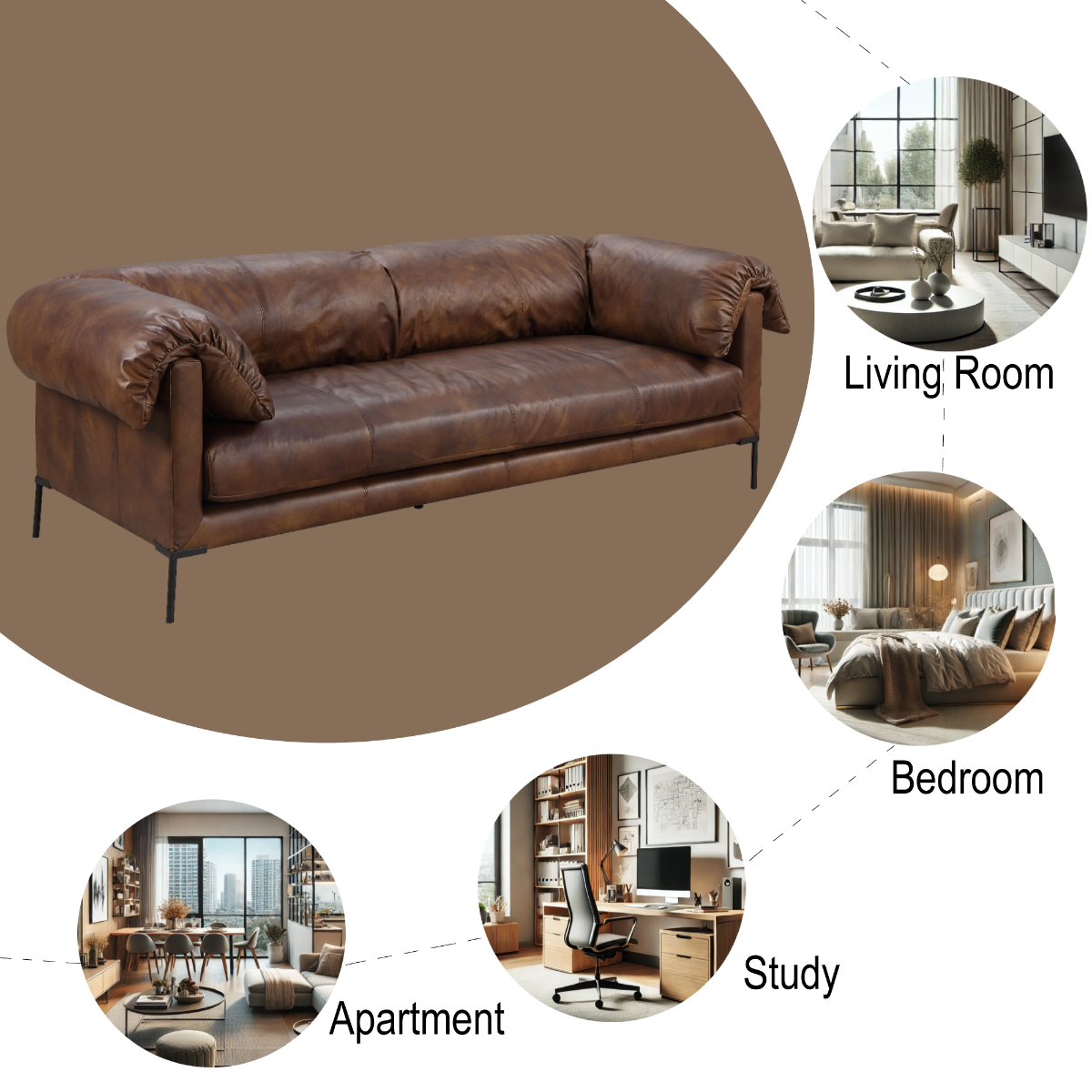 ACME Jaron Sofa – alternate view – Lusso Furniture Miami