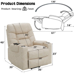 ACME Nairi Power Lift Massage Recliner – view 14 – Lusso Furniture Miami