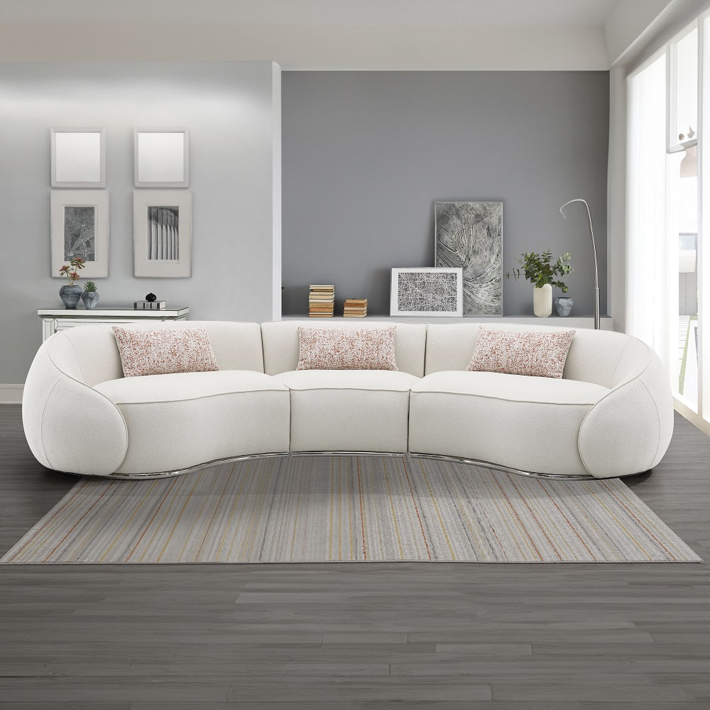 ACME Sahara Sectional Sofa – front view – Lusso Furniture Miami