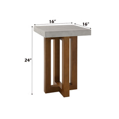 ACME Keven End Table – back view – Lusso Furniture Miami