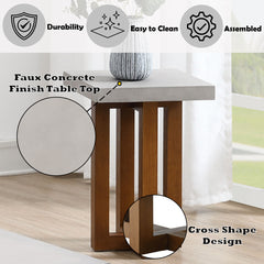ACME Keven End Table – top view – Lusso Furniture Miami
