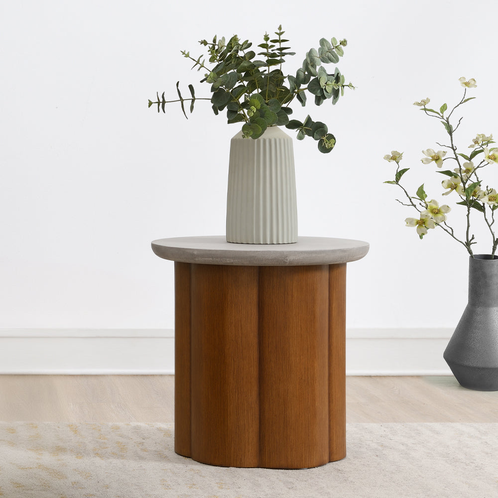 ACME Evelyn End Table – front view – Lusso Furniture Miami