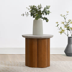 ACME Evelyn End Table – front view – Lusso Furniture Miami