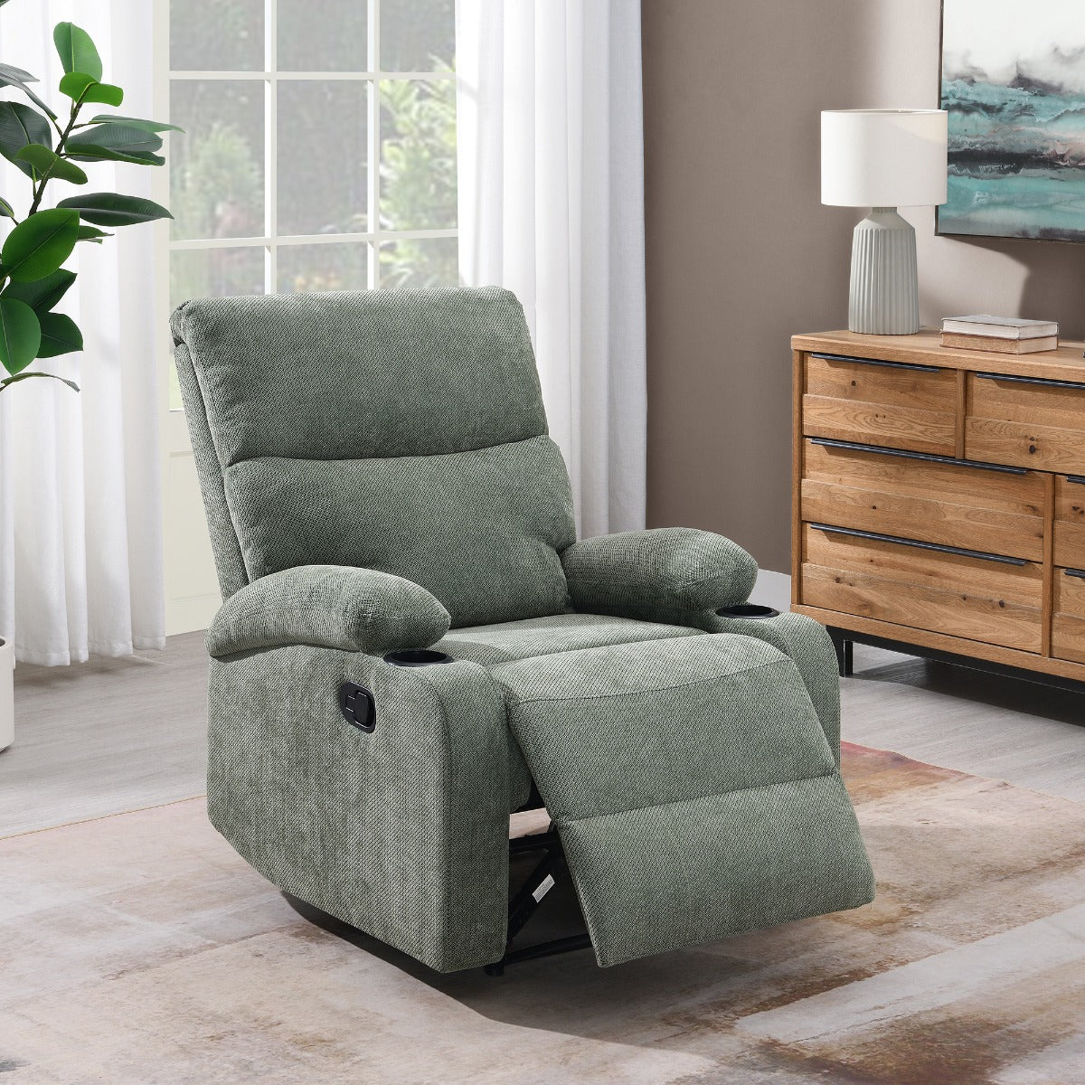 ACME Larkin Motion Recliner – front view – Lusso Furniture Miami