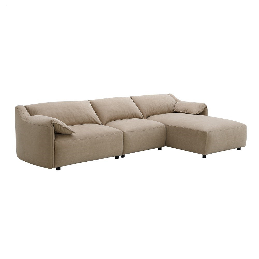 ACME Veata Sectional Sofa – angle view – Lusso Furniture Miami