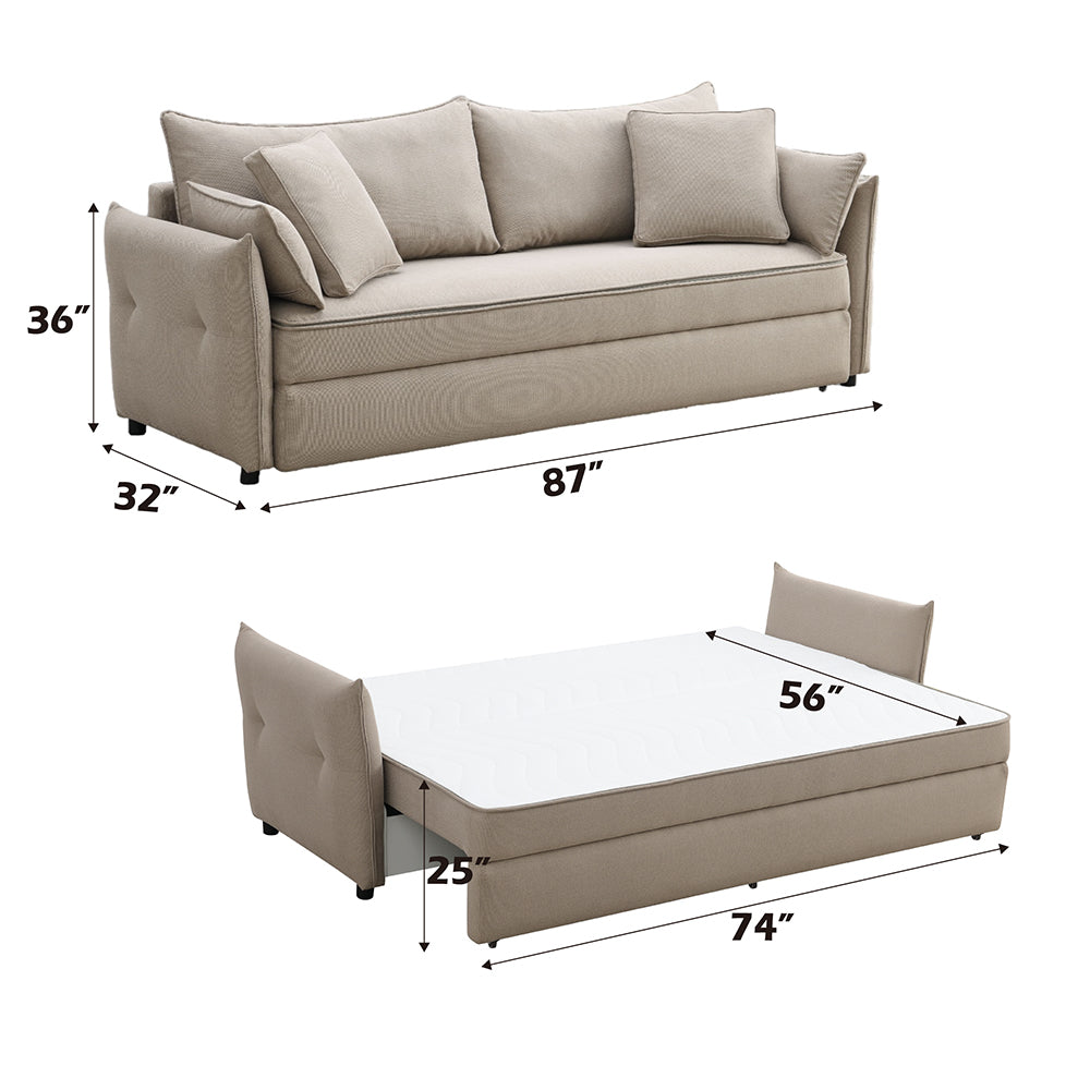 ACME Irina Sleeper Sofa – alternate view – Lusso Furniture Miami