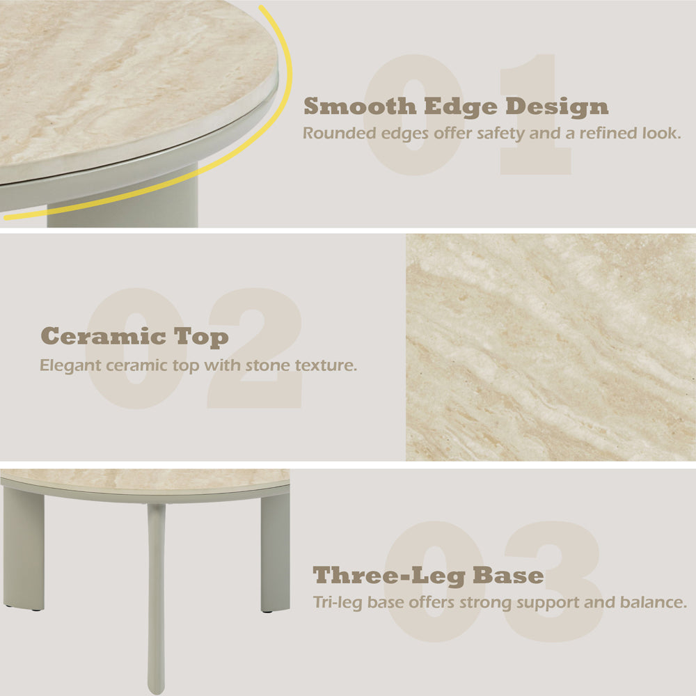 ACME Ingram Coffee Table – close-up – Lusso Furniture Miami