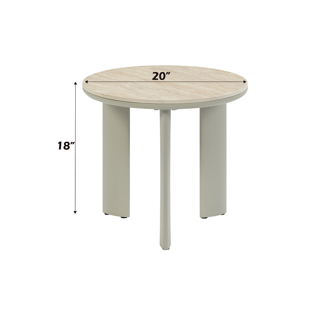 ACME Ingram End Table – top view – Lusso Furniture Miami