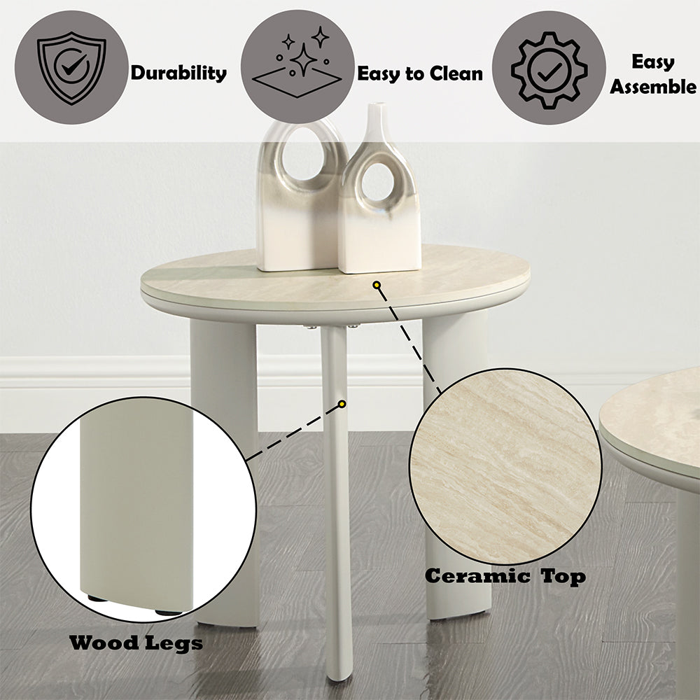 ACME Ingram End Table – close-up – Lusso Furniture Miami