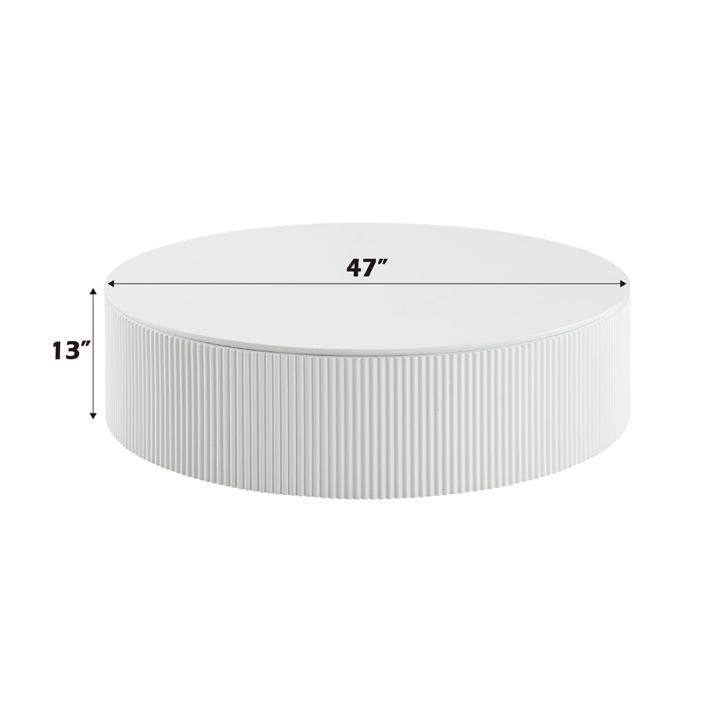ACME Dyllan Coffee Table – side view – Lusso Furniture Miami