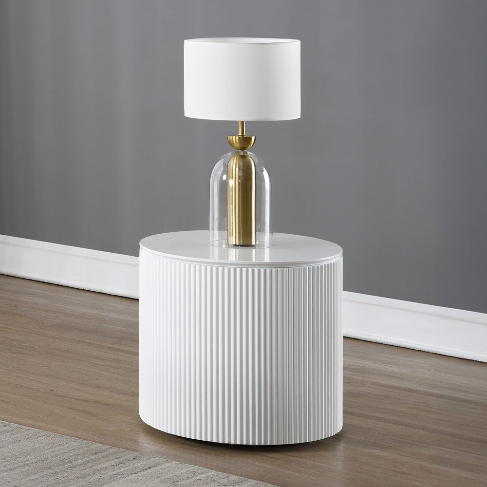 ACME Dyllan End Table – front view – Lusso Furniture Miami