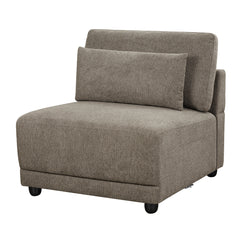 ACME Rylie Modular Armless Chair – angle view – Lusso Furniture Miami