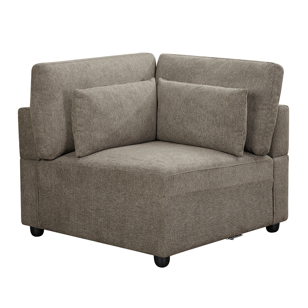 ACME Rylie Modular Wedge – angle view – Lusso Furniture Miami