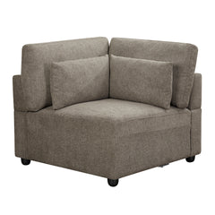 ACME Rylie Modular Wedge – angle view – Lusso Furniture Miami