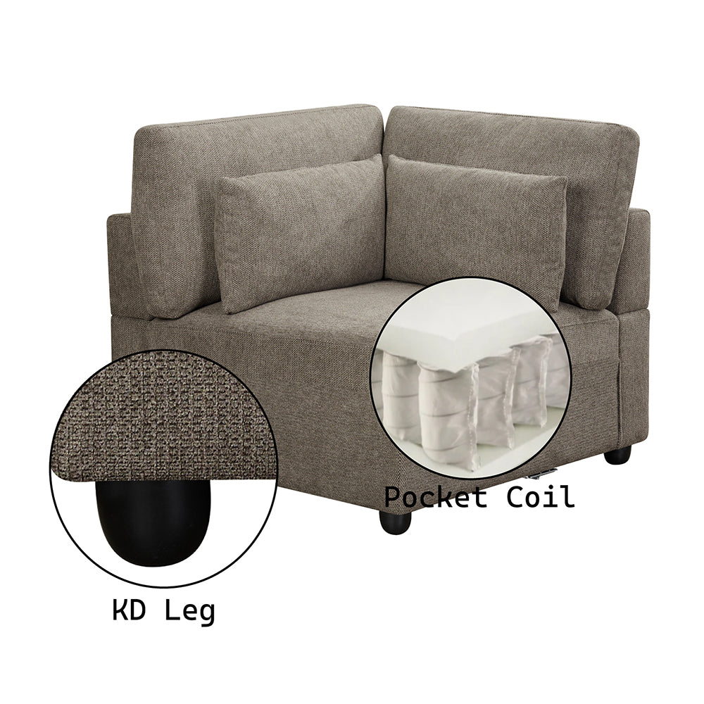 ACME Rylie Modular Wedge – detail – Lusso Furniture Miami