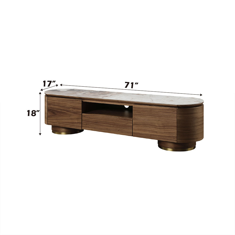 ACME Willene TV Stand – back view – Lusso Furniture Miami