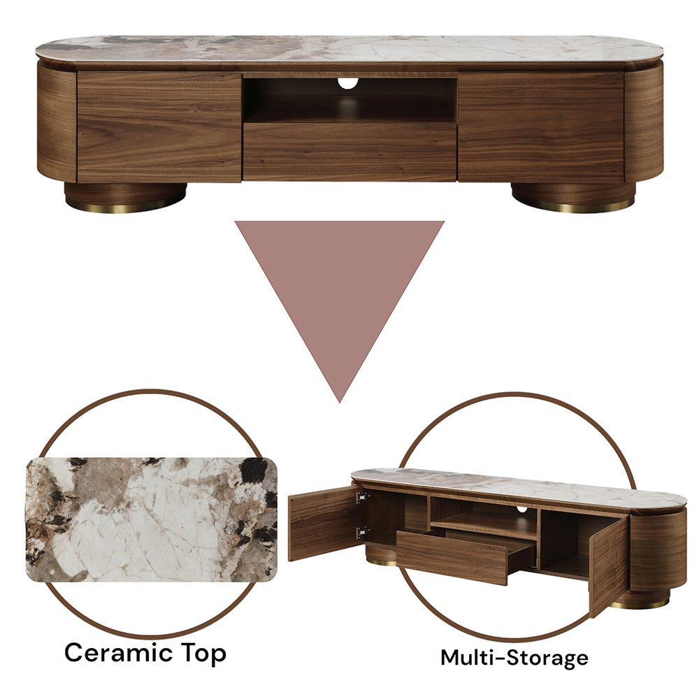 ACME Willene TV Stand – close-up – Lusso Furniture Miami