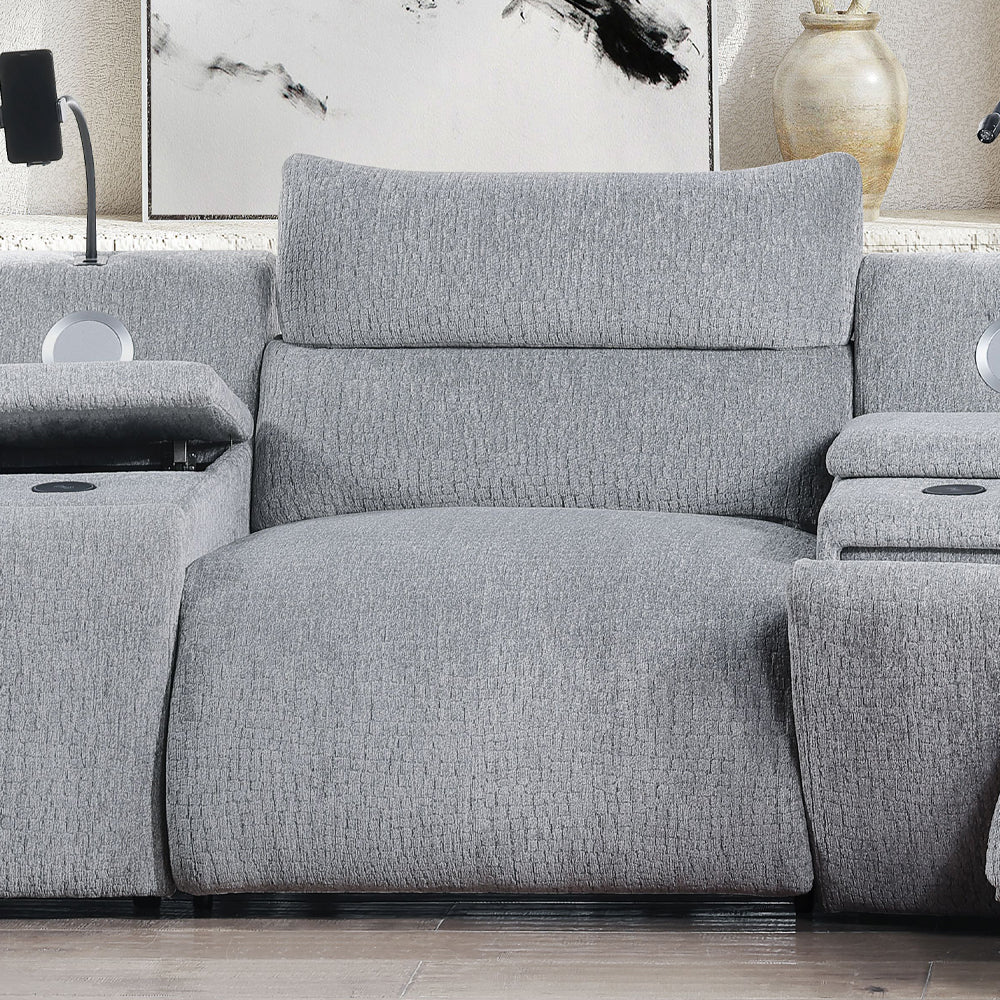 ACME Fullar Modular Power Motion Armless Recliner – front view – Lusso Furniture Miami