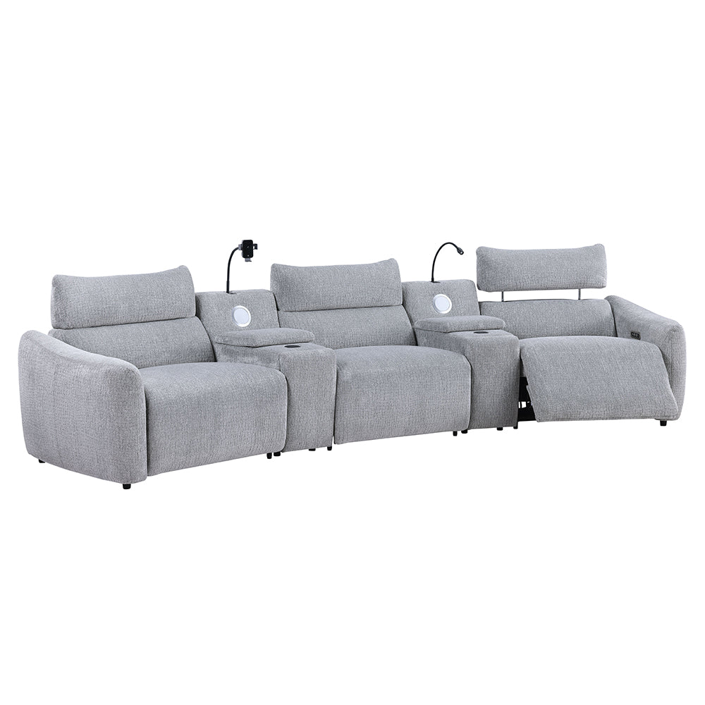 ACME Fullar Modular Power Motion Armless Recliner – room setting – Lusso Furniture Miami