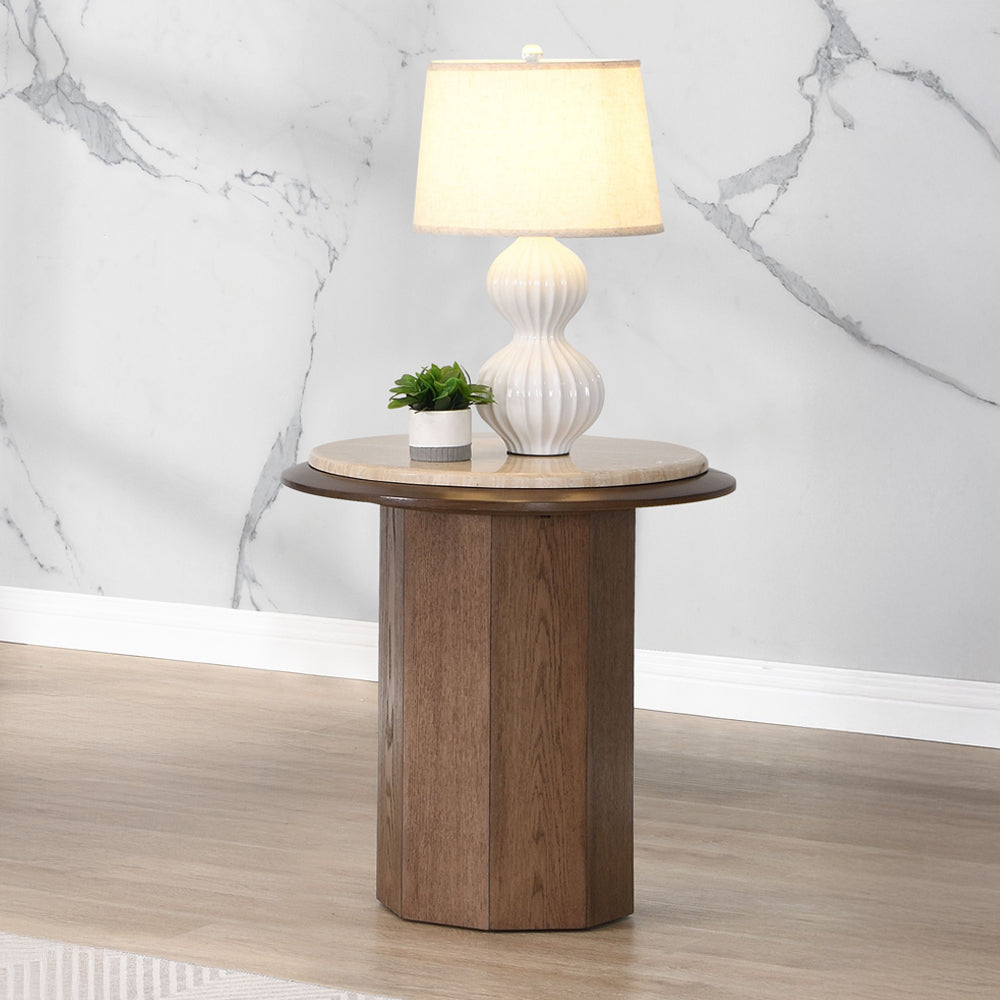 ACME Kasha End Table – front view – Lusso Furniture Miami