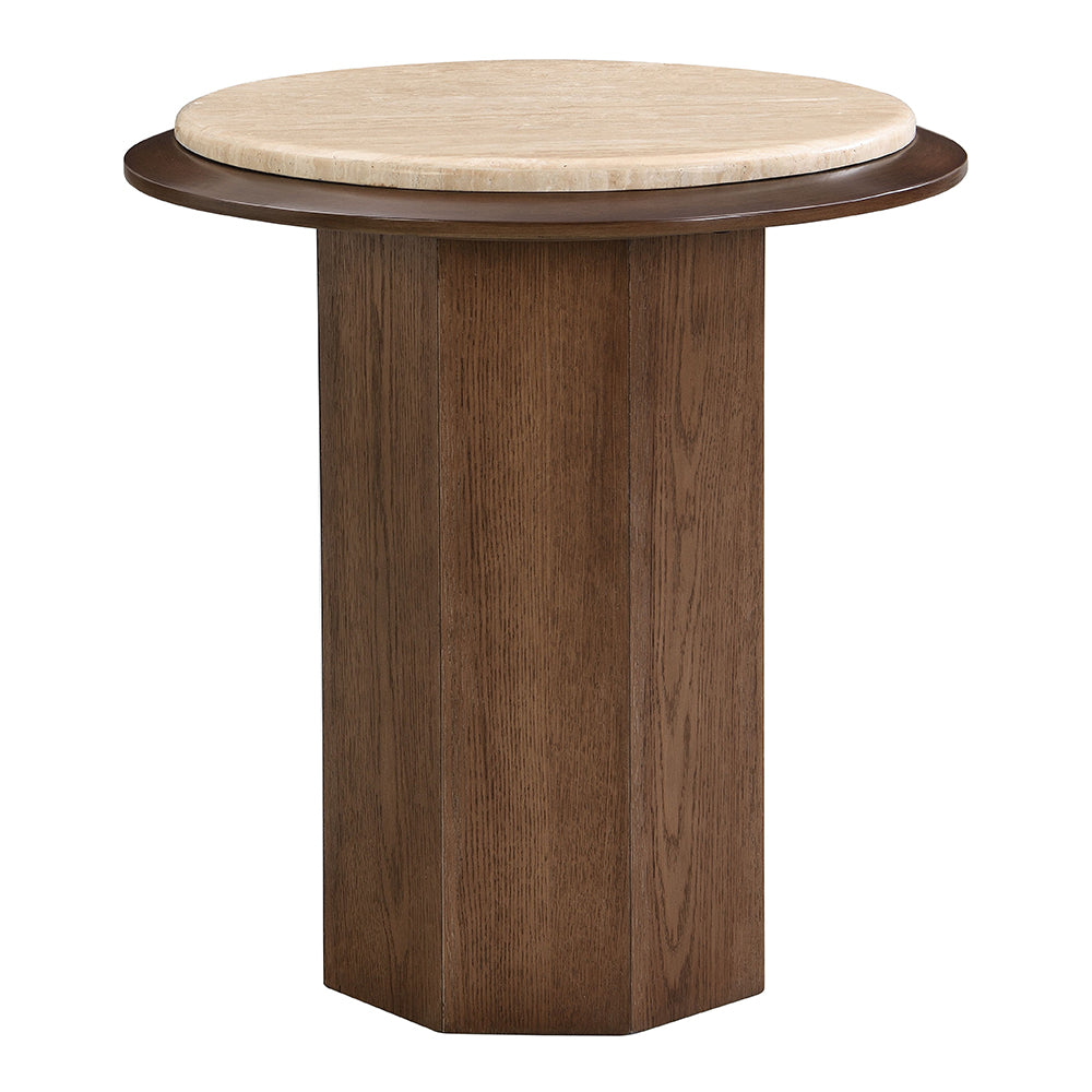ACME Kasha End Table – angle view – Lusso Furniture Miami