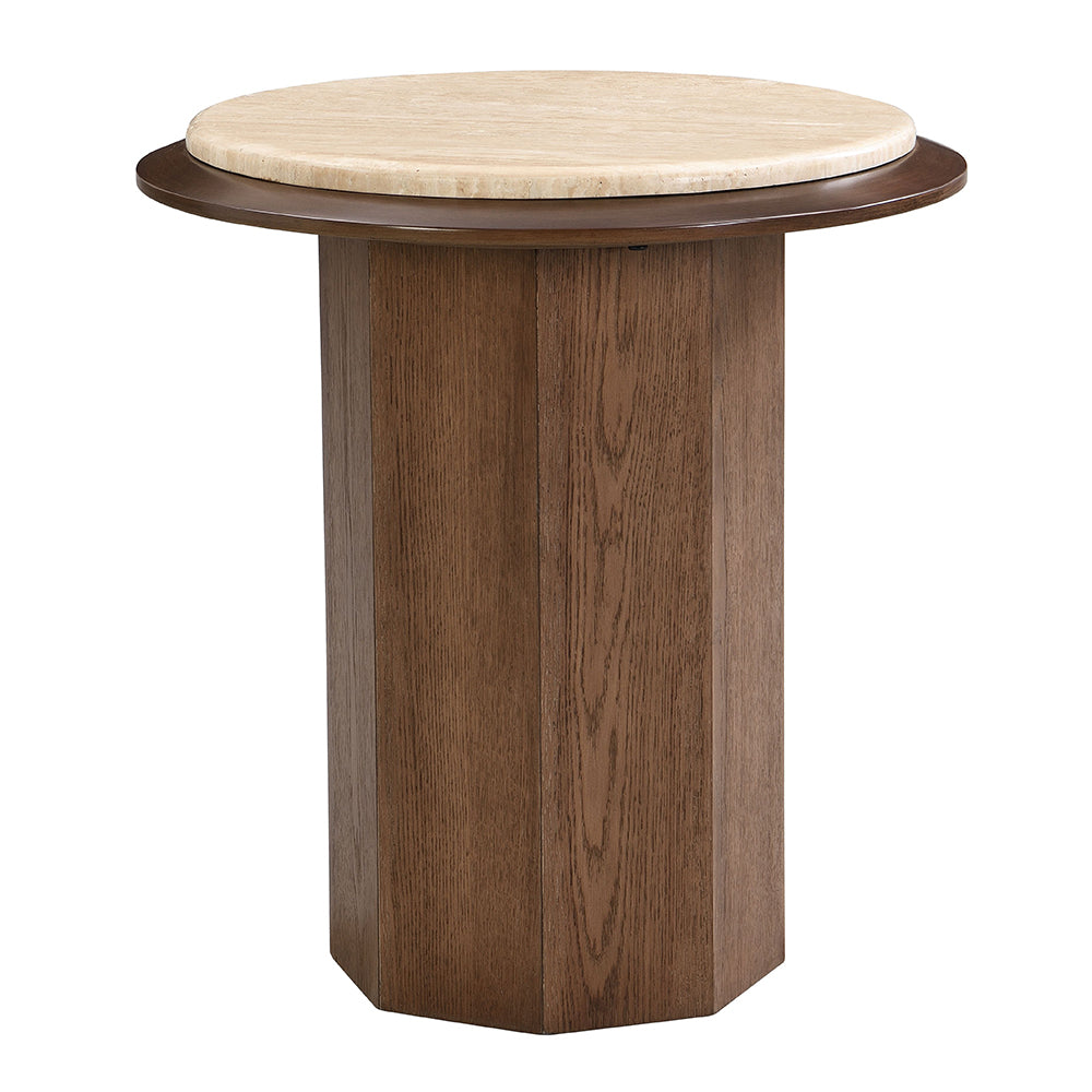 ACME Kasha End Table – side view – Lusso Furniture Miami