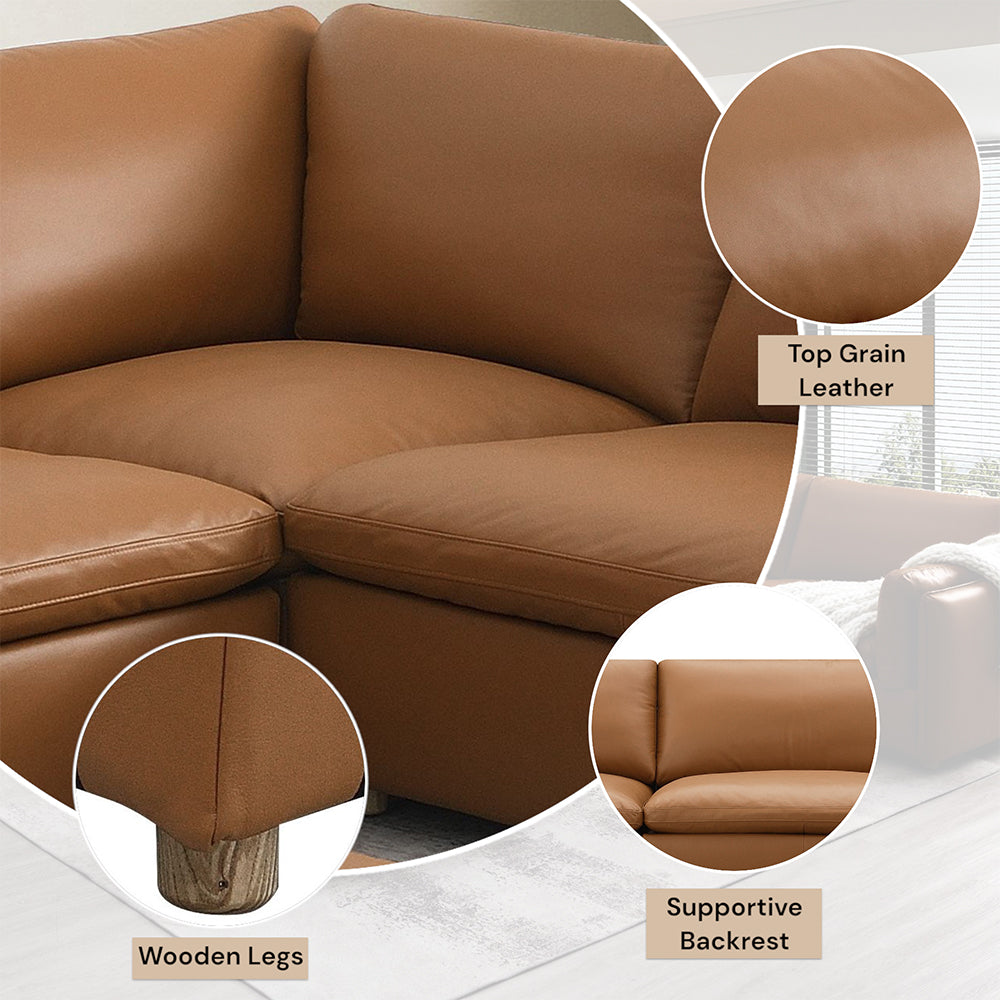ACME Brighton Modular Sectional Wedge – close-up – Lusso Furniture Miami